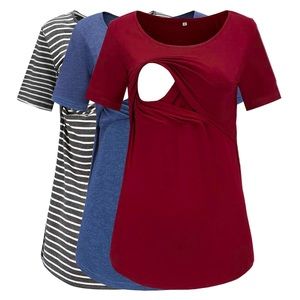 Set of three nursing tops maternity
